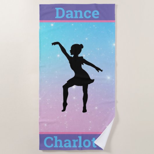 Pasteelmeisjes Dance Beach Towel Strandlaken (Voorkant)
