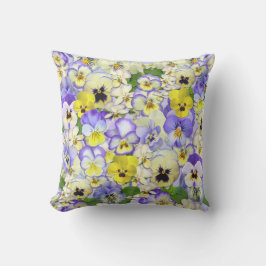  pasteelpansies Lumbar Pillow Buitenkussen