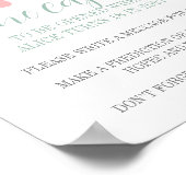 Pasteelregenboog 1e verjaardag Capsule Poster (Hoek)