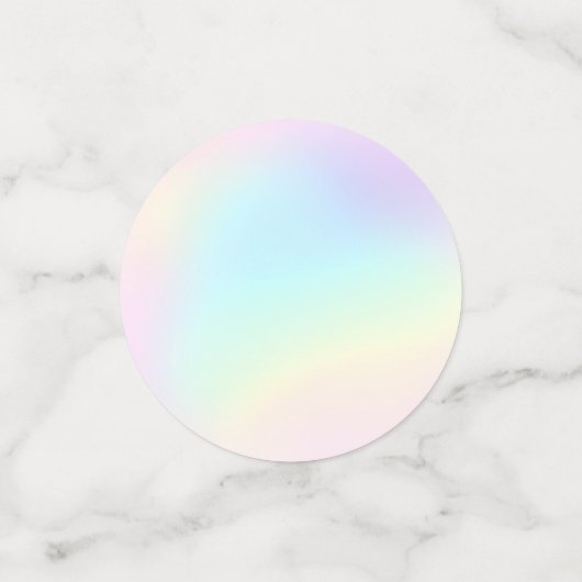 Pasteelregenboog, esthethetische geboortecPartij Confetti (Kleine voorkant)
