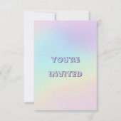 Pasteelregenboog, esthethetische geboortecPartij Kaart (Voorkant)