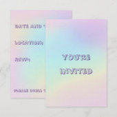 Pasteelregenboog, esthethetische geboortecPartij Kaart (Voorkant / Achterkant)