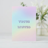 Pasteelregenboog, esthethetische geboortecPartij Kaart (Staand voorkant)