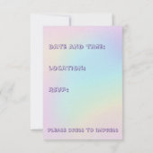 Pasteelregenboog, esthethetische geboortecPartij Kaart (Achterkant)