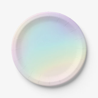 Pasteelregenboog, esthethetische geboortecPartij Papieren Bordje