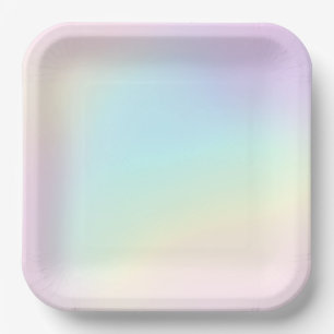 Pasteelregenboog, esthethetische geboortecPartij Papieren Bordje