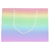  pasteelregenbooggradiënt groot cadeauzakje (Voorkant)