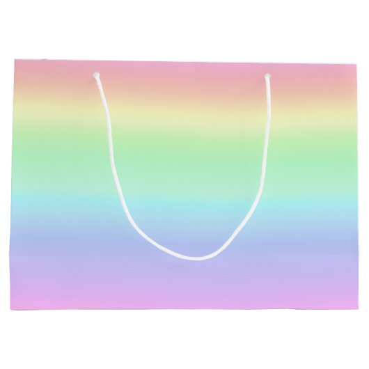 pasteelregenbooggradiënt groot cadeauzakje (Achterkant)