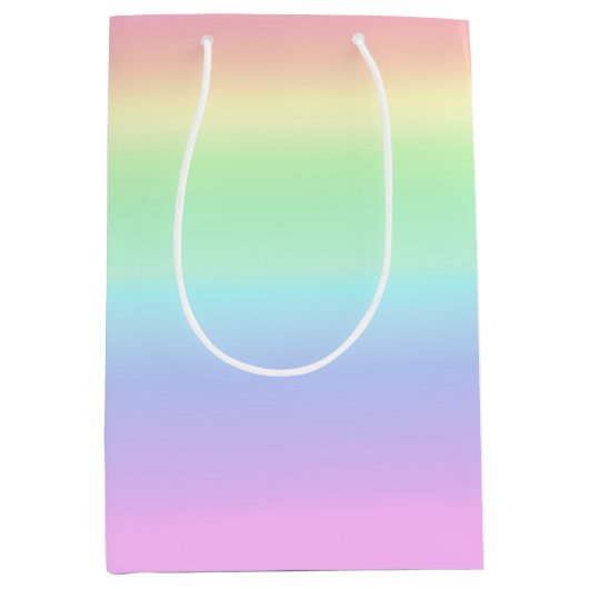 pasteelregenbooggradiënt medium cadeauzakje (Voorkant)