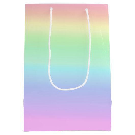  pasteelregenbooggradiënt medium cadeauzakje (Achterkant)