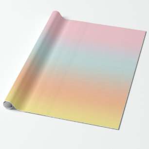 Pasteelregenbooggradiënt Ombre esthetisch Cadeaupapier