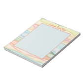  pasteelregenboogkleuren op maat notitieblok (Linkerzijde)