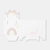 Pasteelregenboogmousserende dag bedankdoosjes (Uitgevouwen)