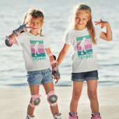 pasteeltennis met naam t-shirt