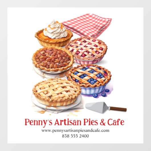 pastei raamsticker (Vel)