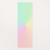 Pasteien esthetisch gedempt gradiënt ombre regenbo yogamat (Voorkant)