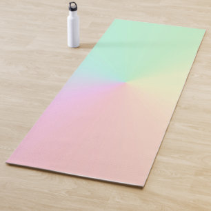 Pasteien esthetisch gedempt gradiënt ombre regenbo yogamat