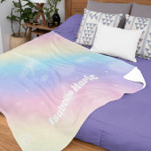  pasteien Regenboog Sparkle Girly Monogram Kinder Fleece Deken