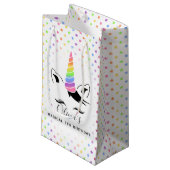  pasteien Unicorn Birthday Party Klein Cadeauzakje (Voorkant Gekanteld)