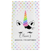  pasteien Unicorn Birthday Party Klein Cadeauzakje (Voorkant)