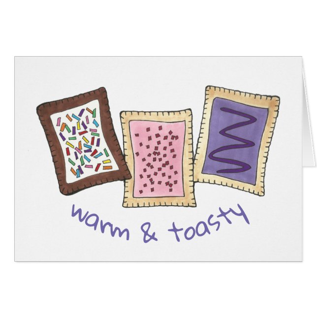 Pasteien voor broodroosters met warme en giftige o (Voorkant Horizontaal)