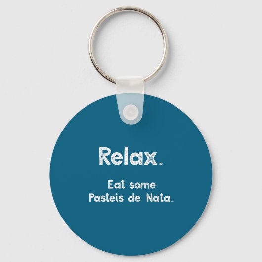 Pasteis De Nata Rtuguese Quote Funny Rtugal Food R Sleutelhanger (Voorkant)