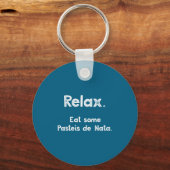 Pasteis De Nata Rtuguese Quote Funny Rtugal Food R Sleutelhanger (Voorkant)