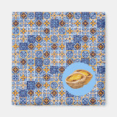 Pasteis de Nata Tegels Magneet (Voorkant)