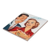 pasteistel tegeltje (Zijkant)