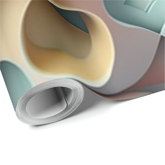 Pastel 3D-effectpatroon verpakkingspapier Cadeaupapier (Rol Hoek)