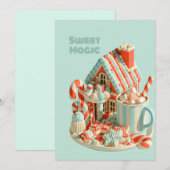 Pastel 3D Snoep Huis Zoete Magie (Voorkant / Achterkant)