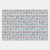 Pastel 3D Snowflakes Christmas Baby Inpakpapier Vel (Voorkant 3)