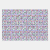 Pastel 3D Snowflakes Christmas Baby Inpakpapier Vel (Voorkant 2)