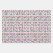 Pastel 3D Snowflakes Christmas Baby Inpakpapier Vel (Voorkant)