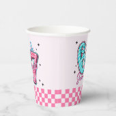 Pastel 67 Six Seven Girl Birthday Party Papieren Bekers (Rechts)