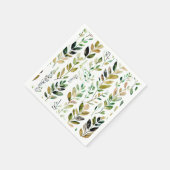 Pastel aarde Toon bladeren Servet (Hoek)