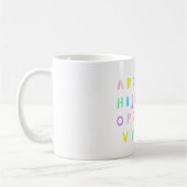 Pastel ABC's Koffiemok (Links)