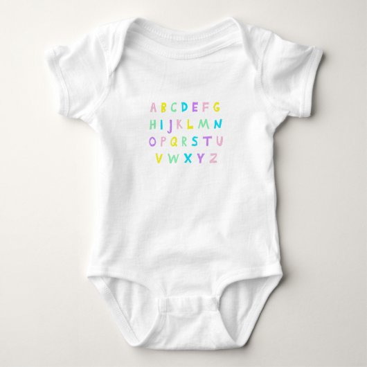 Pastel ABC's Romper (Voorkant)