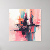 Pastel Abstract 1 Canvas Afdruk (Voorkant)