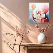 Pastel abstract 1 van 4