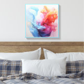 Pastel abstract 2 van 4 canvas afdruk (Insitu (Slaapkamer))
