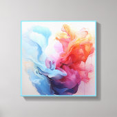 Pastel abstract 2 van 4 canvas afdruk (Voorkant)