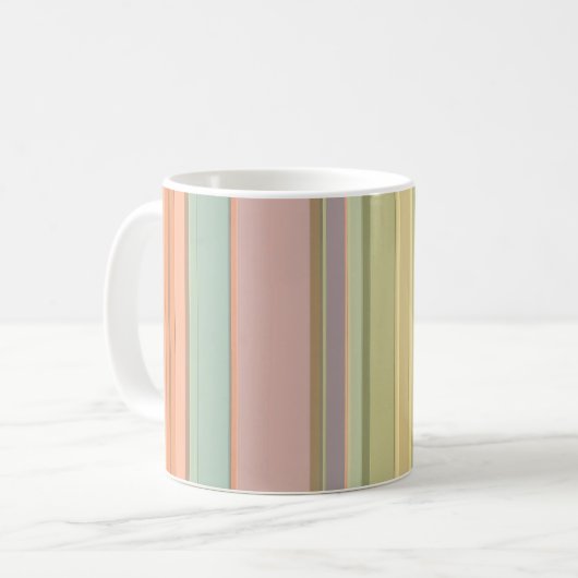 Pastel Abstract Afhandelingspatroon Mok ontwerp (Voorkant links)