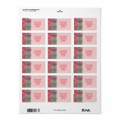 Pastel Abstract Art Adreslabel Etiket (Full Sheet)