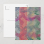 Pastel Abstract Art Briefkaart (Voorkant / Achterkant)