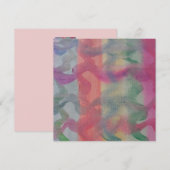 Pastel Abstract Art Flat Kaart (Voorkant / Achterkant)