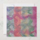 Pastel Abstract Art Flat Kaart (Voorkant)