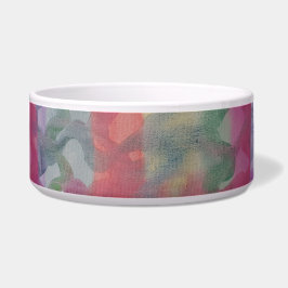 Pastel Abstract Art Keramische Pet Bowl Voerbakje