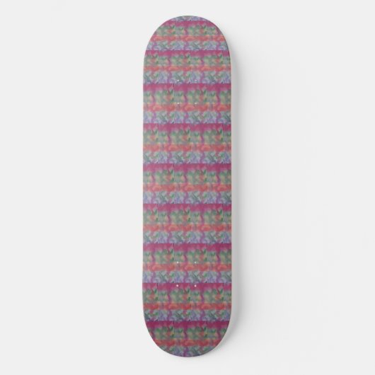 Pastel Abstract Art Skateboard (Voorkant)