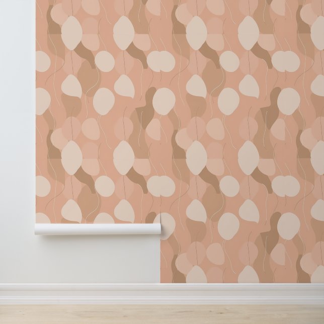 Pastel Abstract Ballonpatroon Ontwerp Behang (Applicatie)